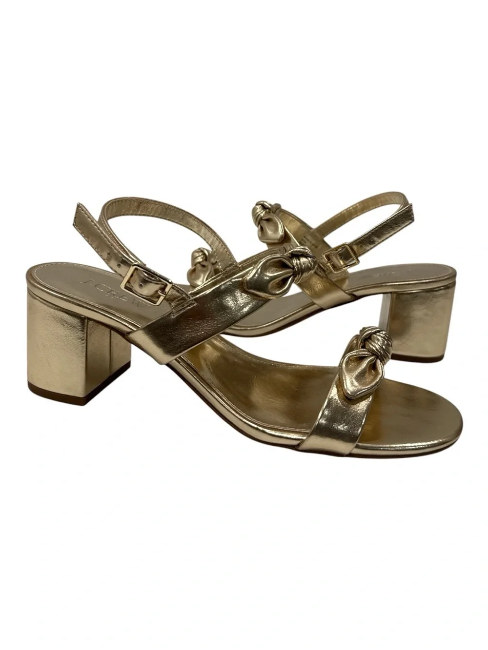 U.Crew Knot-Strap Block Heel Sandals - Women size 8.5